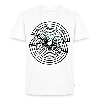 Spider Fantasy Spider Web Animaux de compagnie Enfants Cool - T-shirt Premium bio Homme - blanc - Devant - Nico (187cm)