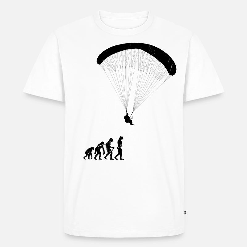 Evolution paraglider - Men's Premium Organic T-Shirt - white