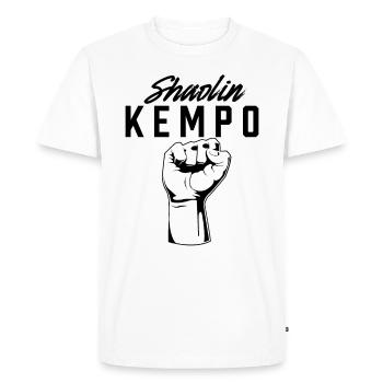 Shaolin Kempo Kenpo Karaté Art Martial - T-shirt Premium bio Homme - blanc - Devant - Nico (187cm)