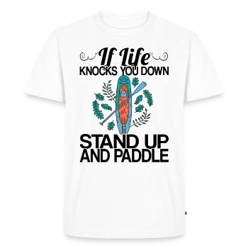 Stand Up Paddling Paddle Board Gift - Men's Premium Organic T-Shirt - white - Front - Nico (187cm)