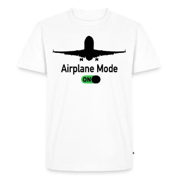 Airplane Mode On Pilot Pilot Pilot Pilotes - T-shirt Premium bio Homme - blanc - Devant - Nico (187cm)