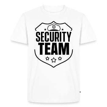 Security Team Security Security Guard Security - Men's Premium Organic T-Shirt - white - Front - Nico (187cm)