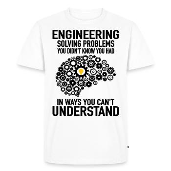 Engineer Engineering Engineer Gear Technician - Men's Premium Organic T-Shirt - white - Front - Nico (187cm)