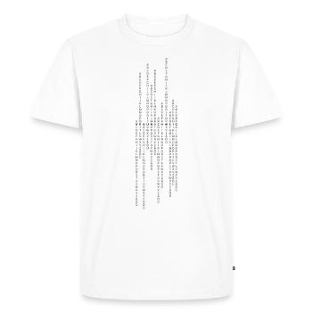 Braunschweig vertical - Men's Premium Organic T-Shirt - white - Front - Nico (187cm)