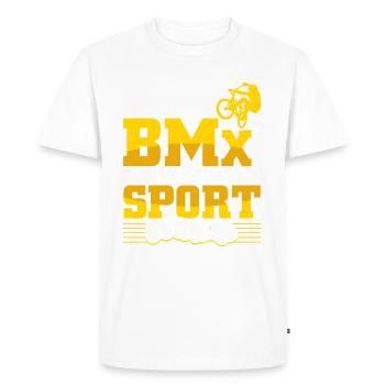 BMX bike saying bmx biker - Men's Premium Organic T-Shirt - white - Front - Nico (187cm)