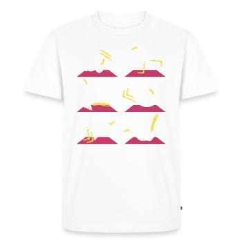 Möven Yoga Meditation Möve Yogatraining - Männer Premium Bio T-Shirt - Weiß - Vorne - Nico (187cm)