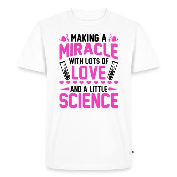 IVF Transfer Day Embryo Infertility Embabies - Men's Premium Organic T-Shirt - white - Front - Nico (187cm)