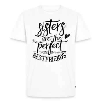 Les sœurs sont parfaites meilleures amies et amies - T-shirt Premium bio Homme - blanc - Devant - Nico (187cm)