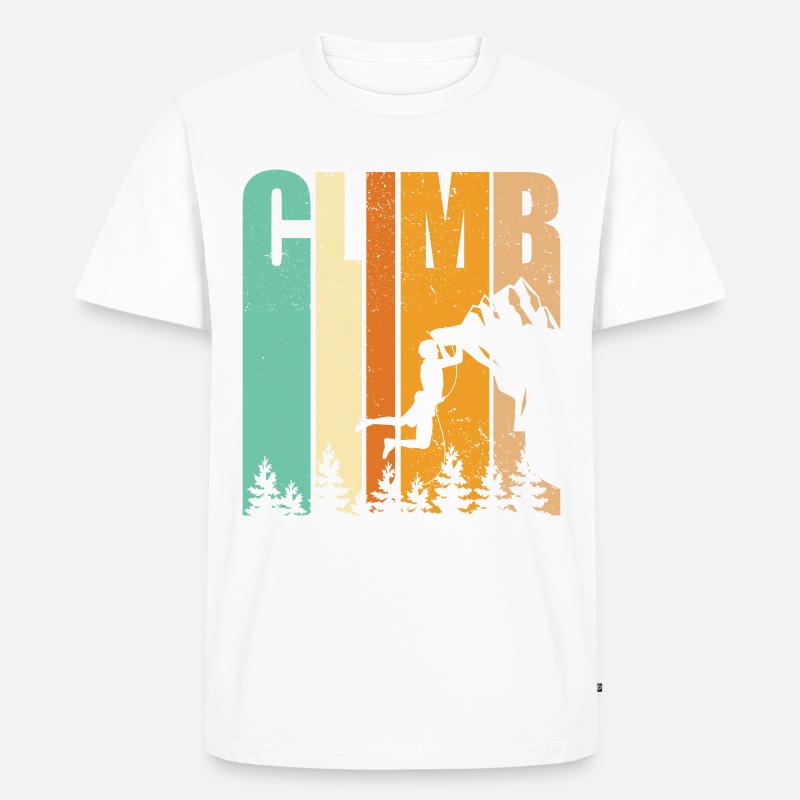Gift Climber Boulderers climbing bouldering - Men's Premium Organic T-Shirt - white