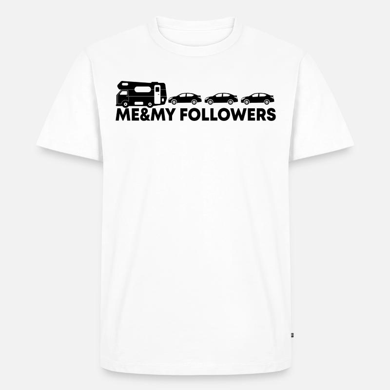 Camping Wohnmobil Camper Geschenk - Männer Premium Bio T-Shirt - Weiß