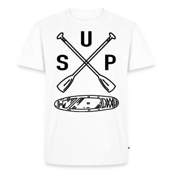 Stand Up Paddle Board - SUP Board SUP Paddel - T-shirt Premium bio Homme - blanc - Devant - Nico (187cm)