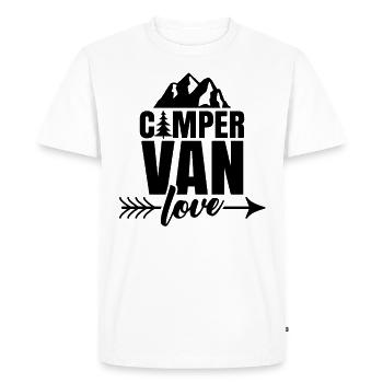 Campervan Love Camper Caravan Camper Van - Men's Premium Organic T-Shirt - white - Front - Nico (187cm)