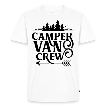 Campervan Team Motorhome Building Caravan - Men's Premium Organic T-Shirt - white - Front - Nico (187cm)