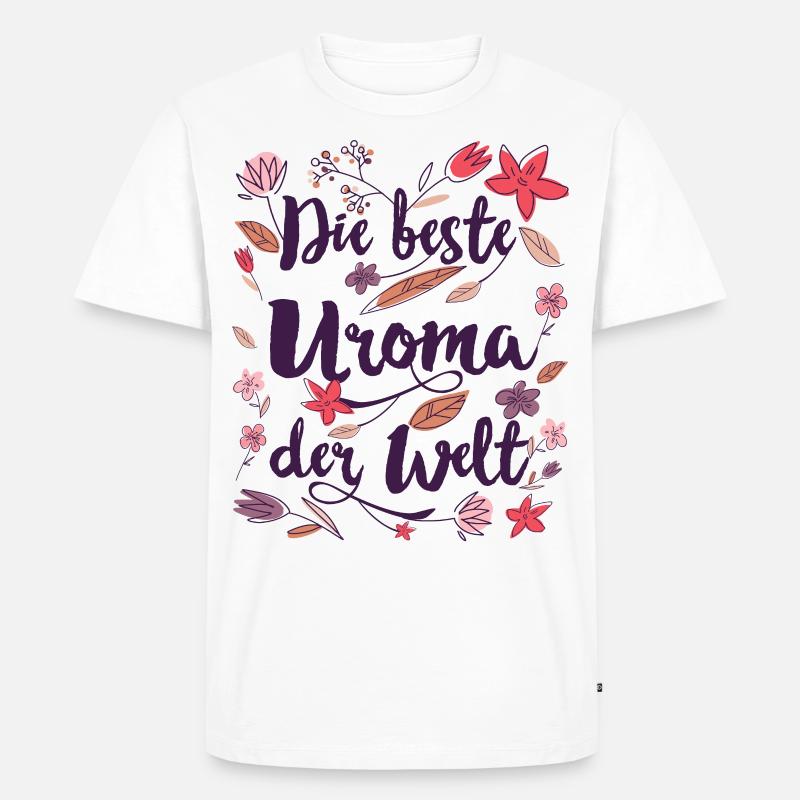 Uroma Ugroßmutter Geschenk - Männer Premium Bio T-Shirt - Weiß