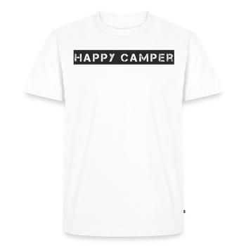 Camping - Happy Camper - Men's Premium Organic T-Shirt - white - Front - Nico (187cm)