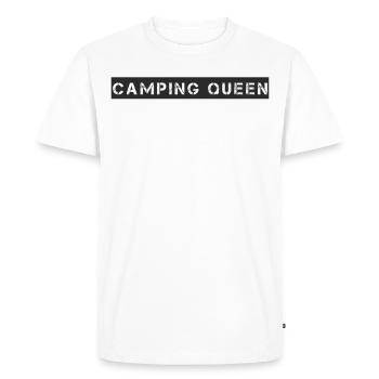 Camping - Camping Queen - Men's Premium Organic T-Shirt - white - Front - Nico (187cm)