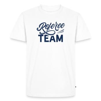 Arbitre équipe arbitre arbitre juges - T-shirt Premium bio Homme - blanc - Devant - Nico (187cm)