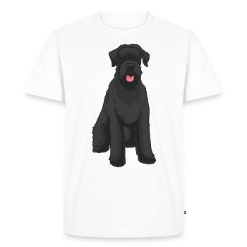Chien de suceur géant - T-shirt Premium bio Homme - blanc - Devant - Nico (187cm)