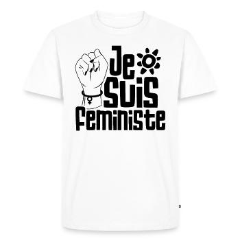 Je suis Feminist Feminism Feminist Feminist - Men's Premium Organic T-Shirt - white - Front - Nico (187cm)