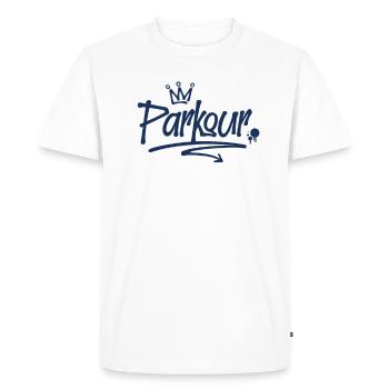 Parkour Sport Freerunning Runners Parkour Runners - Men's Premium Organic T-Shirt - white - Front - Nico (187cm)