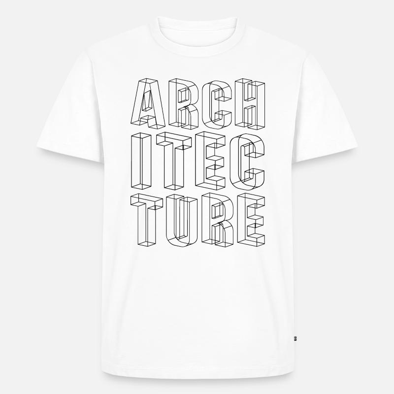 Architecture Architecte Student Architecte Profession - T-shirt Premium bio Homme - blanc