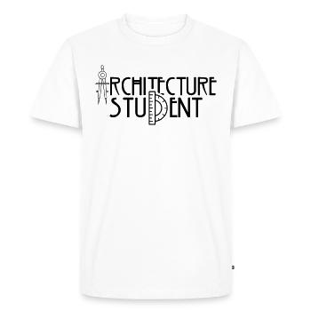 Architecture student Profession Architecture Architect - Men's Premium Organic T-Shirt - white - Front - Nico (187cm)