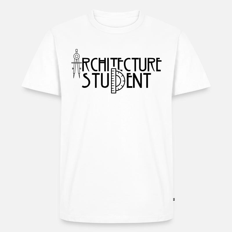 Architecture student Profession Architecture Architect - Men's Premium Organic T-Shirt - white