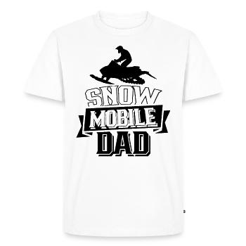 Snowmobile Papa Snowmobile Snowmobile - Men's Premium Organic T-Shirt - white - Front - Nico (187cm)