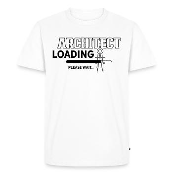Architect Loads Please Wait Architecture Profession - Men's Premium Organic T-Shirt - white - Front - Nico (187cm)