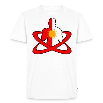 Boxing Shoes Ezidi Boxing Ezidxan Flag - Men's Premium Organic T-Shirt - white - Front - Nico (187cm)