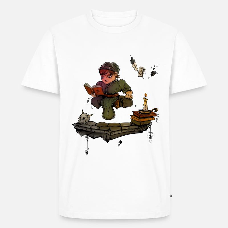 Magier - Fantasy Zauberer Lehrling - Geschenkidee - Männer Premium Bio T-Shirt - Weiß