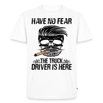 Chauffeurs routiers routiers routiers - camionneurs - T-shirt Premium bio Homme - blanc - Devant - Nico (187cm)