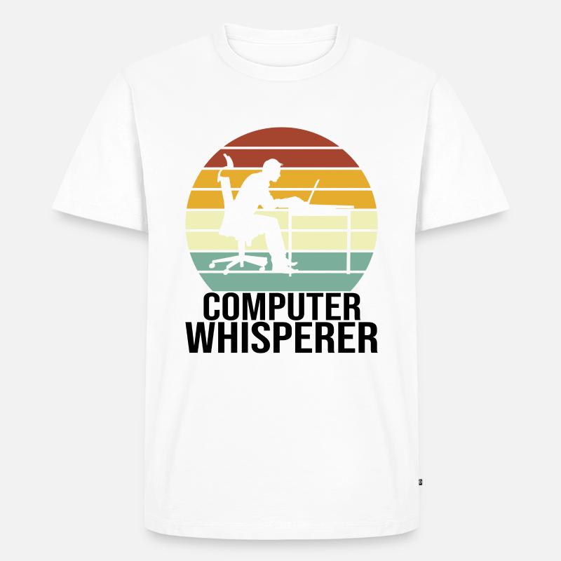 Programmer Computer Scientist Computer Science - Men's Premium Organic T-Shirt - white