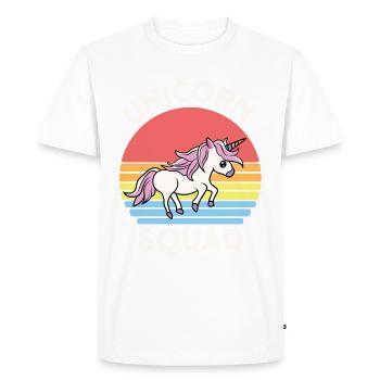 Unicorn Licorne Cheval Fabelwesen Unicorns - T-shirt Premium bio Homme - blanc - Devant - Nico (187cm)