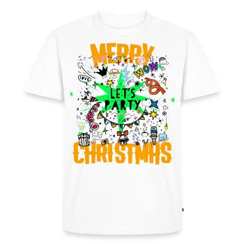 Noël Noël Noël Noël - T-shirt Premium bio Homme - blanc - Devant - Nico (187cm)