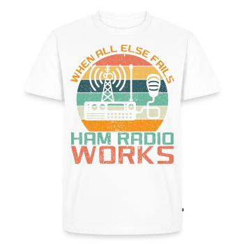 Funk Amateur Funker Funker Radio Hobby cadeau - T-shirt Premium bio Homme - blanc - Devant - Nico (187cm)