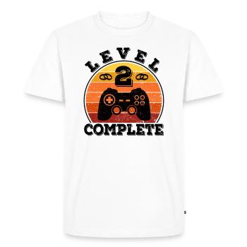 2e anniversaire de mariage 2 ans de mariage mariage mariage de coton - T-shirt Premium bio Homme - blanc - Devant - Nico (187cm)