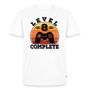 8e anniversaire de mariage 8 ans mariés Mariage de tôle - T-shirt Premium bio Homme - blanc - Devant - Nico (187cm)