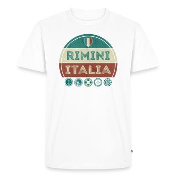 Rimini Adria Vacances Souvenirs Italie - T-shirt Premium bio Homme - blanc - Devant - Nico (187cm)
