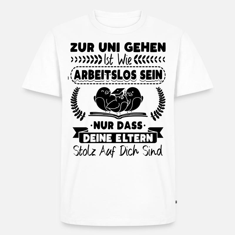Student Studentin Studium Studienbeginn - Männer Premium Bio T-Shirt - Weiß