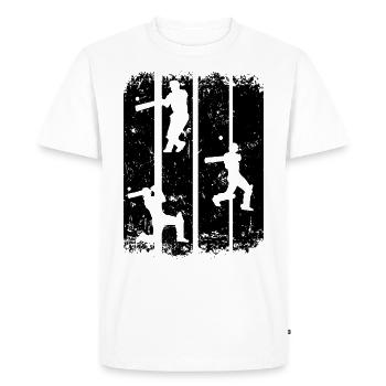 Cricket - Cricketing Cricketmaster - Men's Premium Organic T-Shirt - white - Front - Nico (187cm)