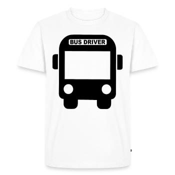 Bus Driver - Kids School Bus Driver Bus Driver - Men's Premium Organic T-Shirt - white - Front - Nico (187cm)