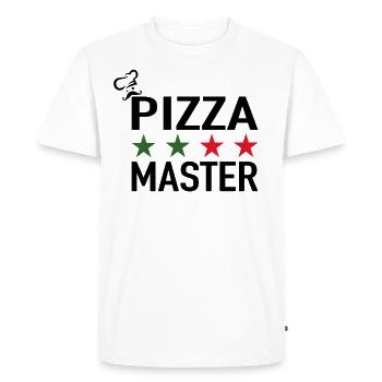Pizza Master Pizza Chef Italian Pizza - Men's Premium Organic T-Shirt - white - Front - Nico (187cm)