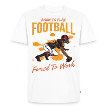 American Football Touchdown Quarterback Cadeau - T-shirt Premium bio Homme - blanc - Devant - Nico (187cm)