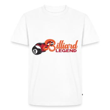 Billard Piscine Billard Billard Boule Billard Billard Cuisine 8Ball - T-shirt Premium bio Homme - blanc - Devant - Nico (187cm)