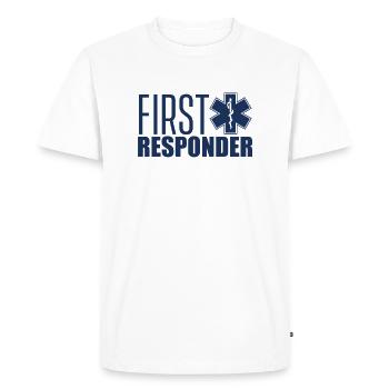 First Responder First Responder Emergency Responder Team - Men's Premium Organic T-Shirt - white - Front - Nico (187cm)