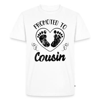 Promu Cousin Funny Cousin Saying Cousin - T-shirt Premium bio Homme - blanc - Devant - Nico (187cm)