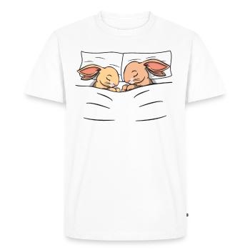 Pajamas Pajamas Rabbit Sleeping Shirt Nightgown - Men's Premium Organic T-Shirt - white - Front - Nico (187cm)