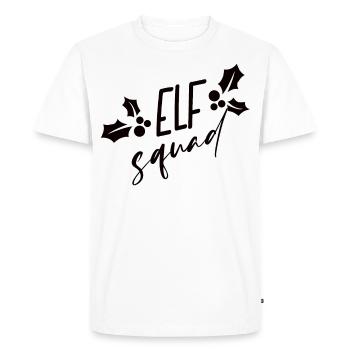 Christmas Elves Team - Men's Premium Organic T-Shirt - white - Front - Nico (187cm)