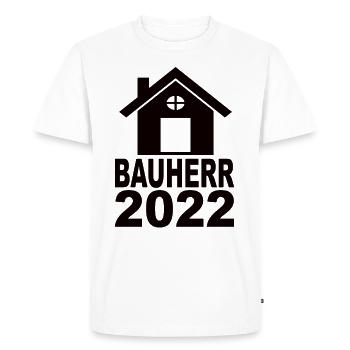 Client 2022 - Men's Premium Organic T-Shirt - white - Front - Nico (187cm)